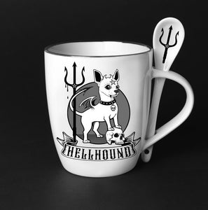 Hell Hound Mug & Spoon Set - Goth Mall