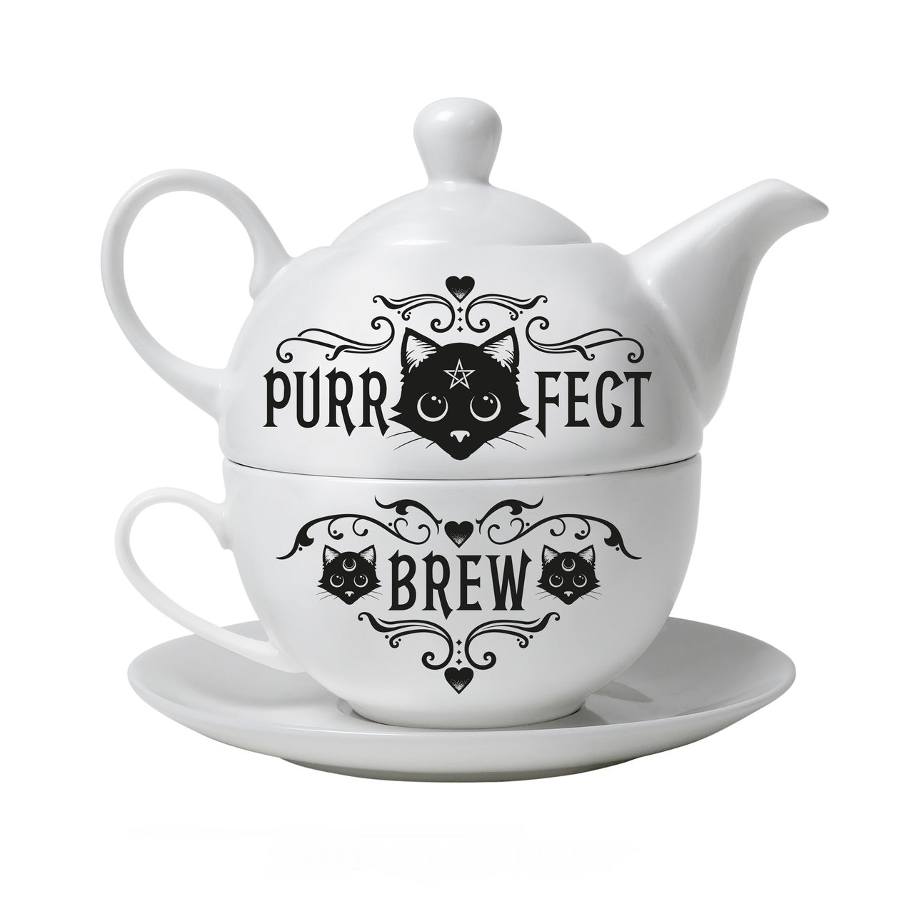 Purrfect Brew Tea Set - Goth Mall