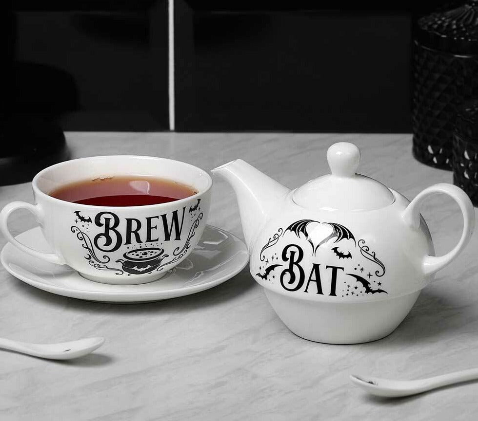 Bat Design Tea Set Bat Brew Tea Set– Goth Mall