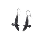 Black Raven Earrings - Goth Mall