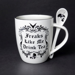 'Freaks Like Me' Mug & Spoon Set - Goth Mall