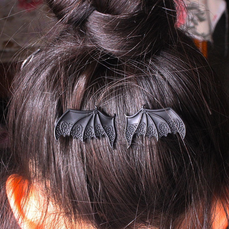 Bat Hair Clips - Goth Mall