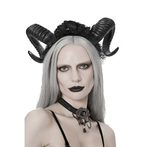 Dark Rose Headpiece - Goth Mall