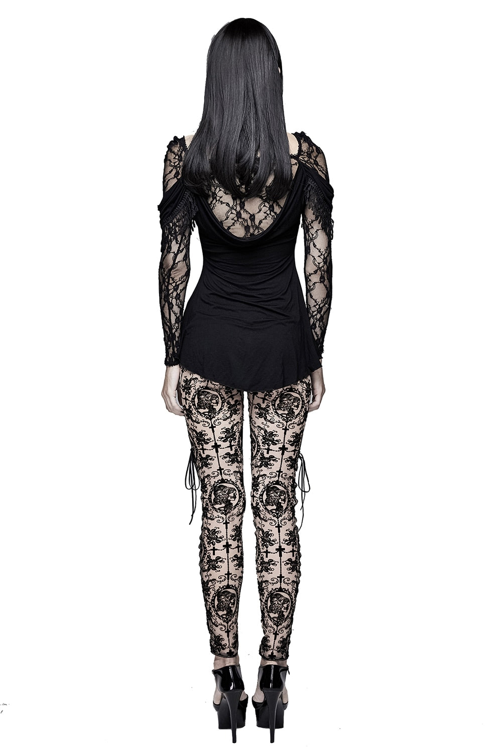 The Lace Cameo Leggings  Sheer leggings, Lace, Romantic goth