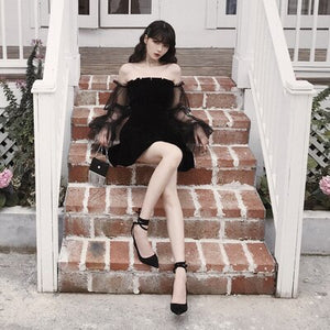 Goth Fairy Bubble Dress - Black / L Goth Fairy Bubble Dress - Black / L