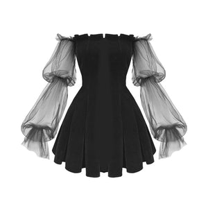 Goth Fairy Bubble Dress - Black / L Goth Fairy Bubble Dress - Black / L