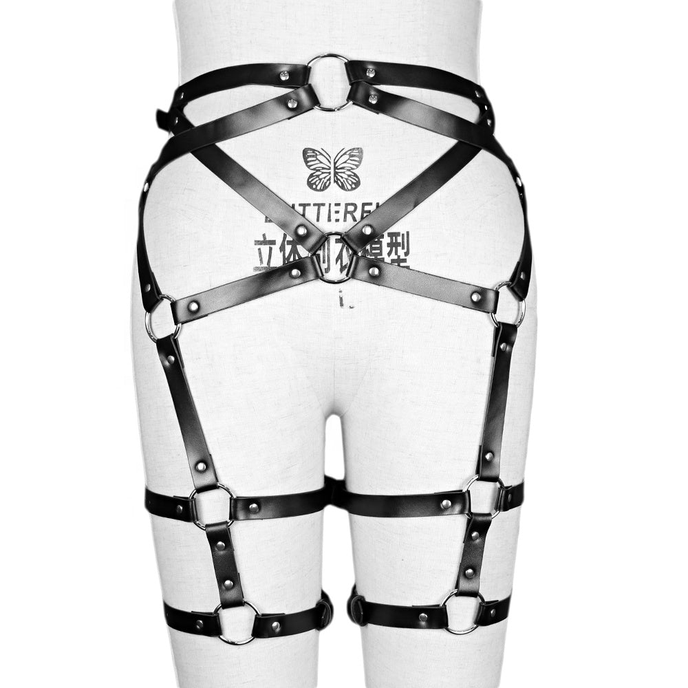 Strapped Thigh Harness Belt - Goth Mall