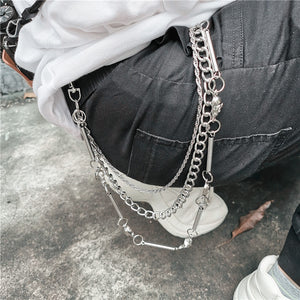 Triple Hardware Belt Chain | Goth Mall