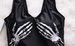 Skeleton Hand Swimsuit - Goth Mall