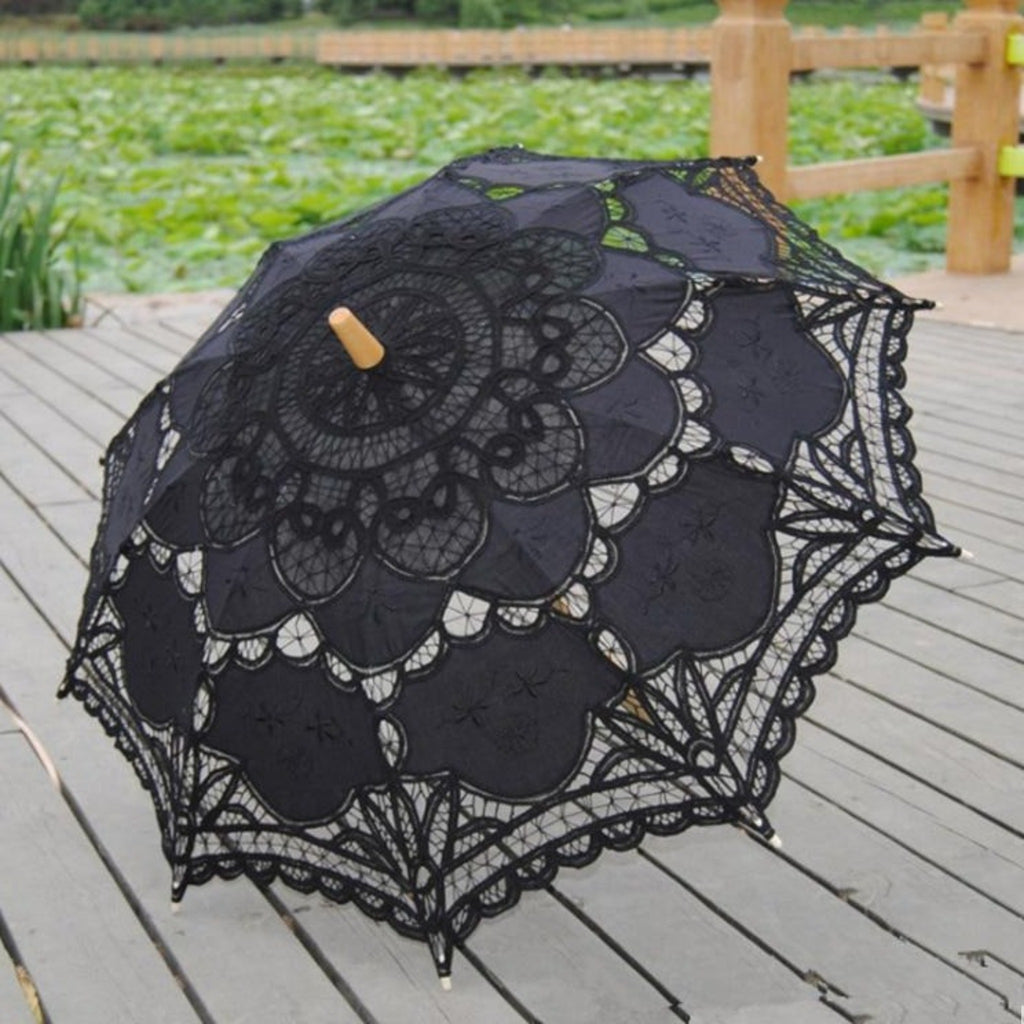 Victorian Lace Parasol - Goth Mall