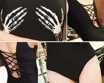Skeleton Hand Swimsuit - Goth Mall