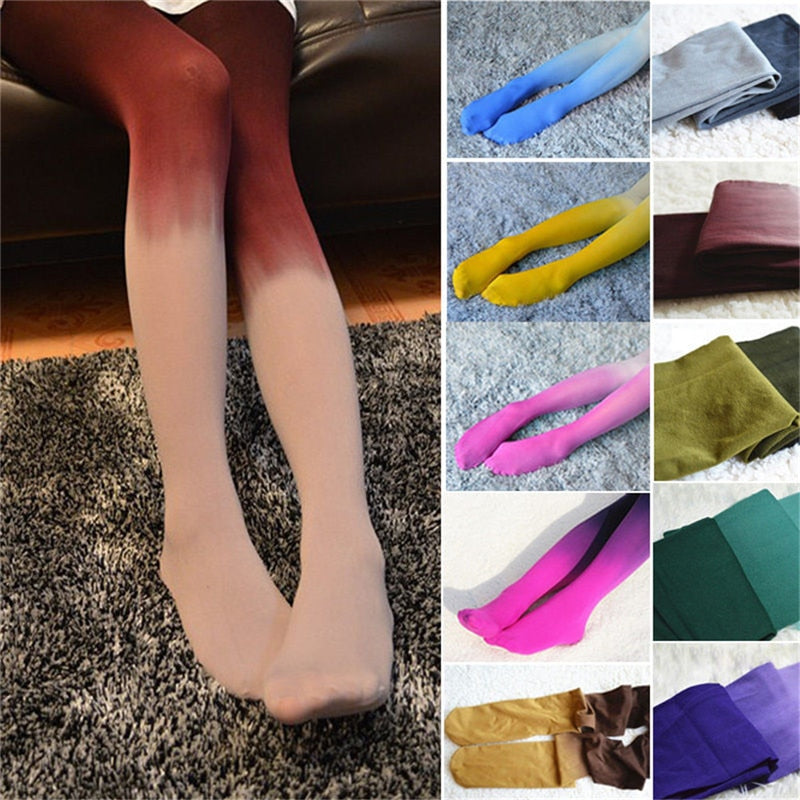 Ombre Velvet Tights - Goth Mall