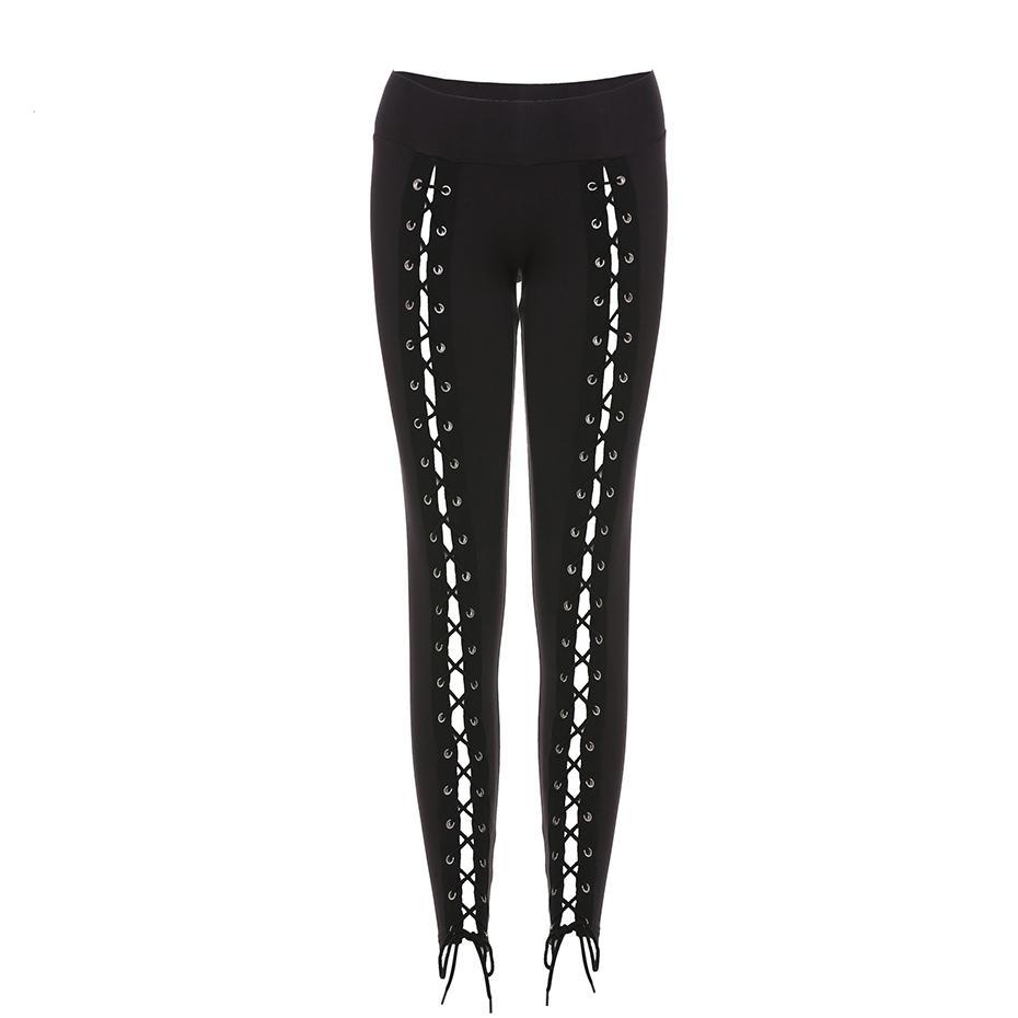 Gothic Laced Corset Leggings - Goth Mall