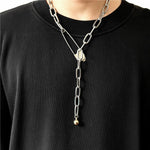 Safety Pin Necklace Chain - Goth Mall
