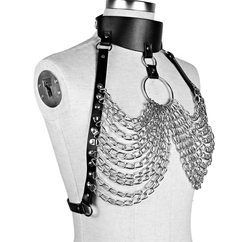 Deluxe Diva of Chains Harness Bra - Goth Mall