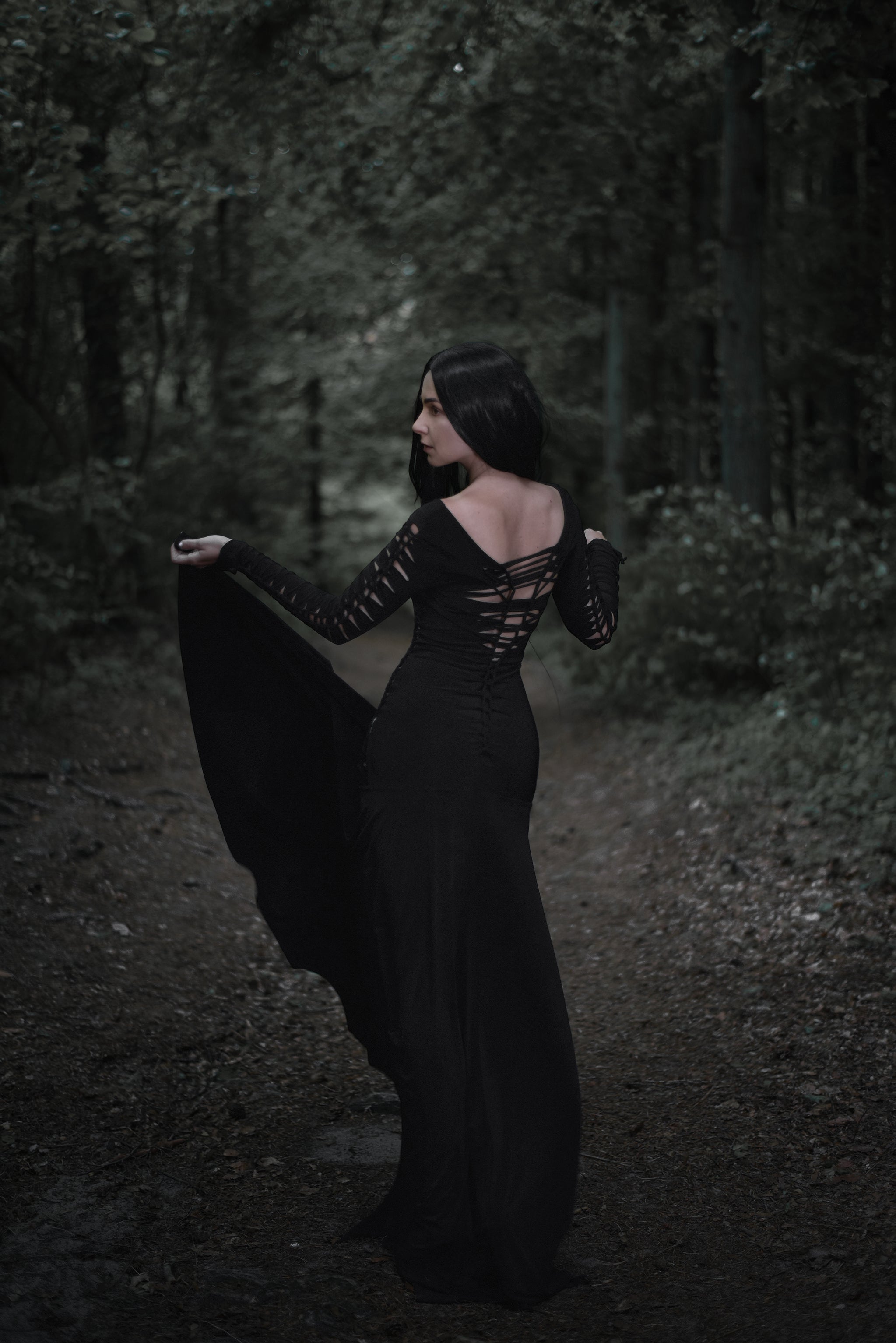 The Modern Morticia Gown - Goth Mall