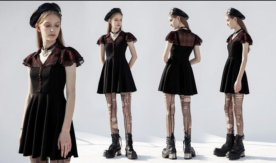 Skully Mini Dress - Goth Mall