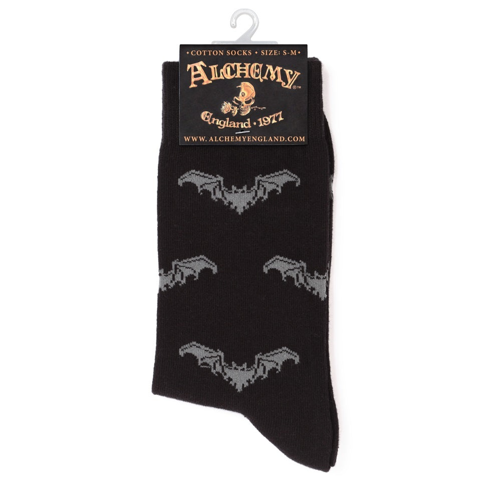 Gothic Bat Socks - Goth Mall