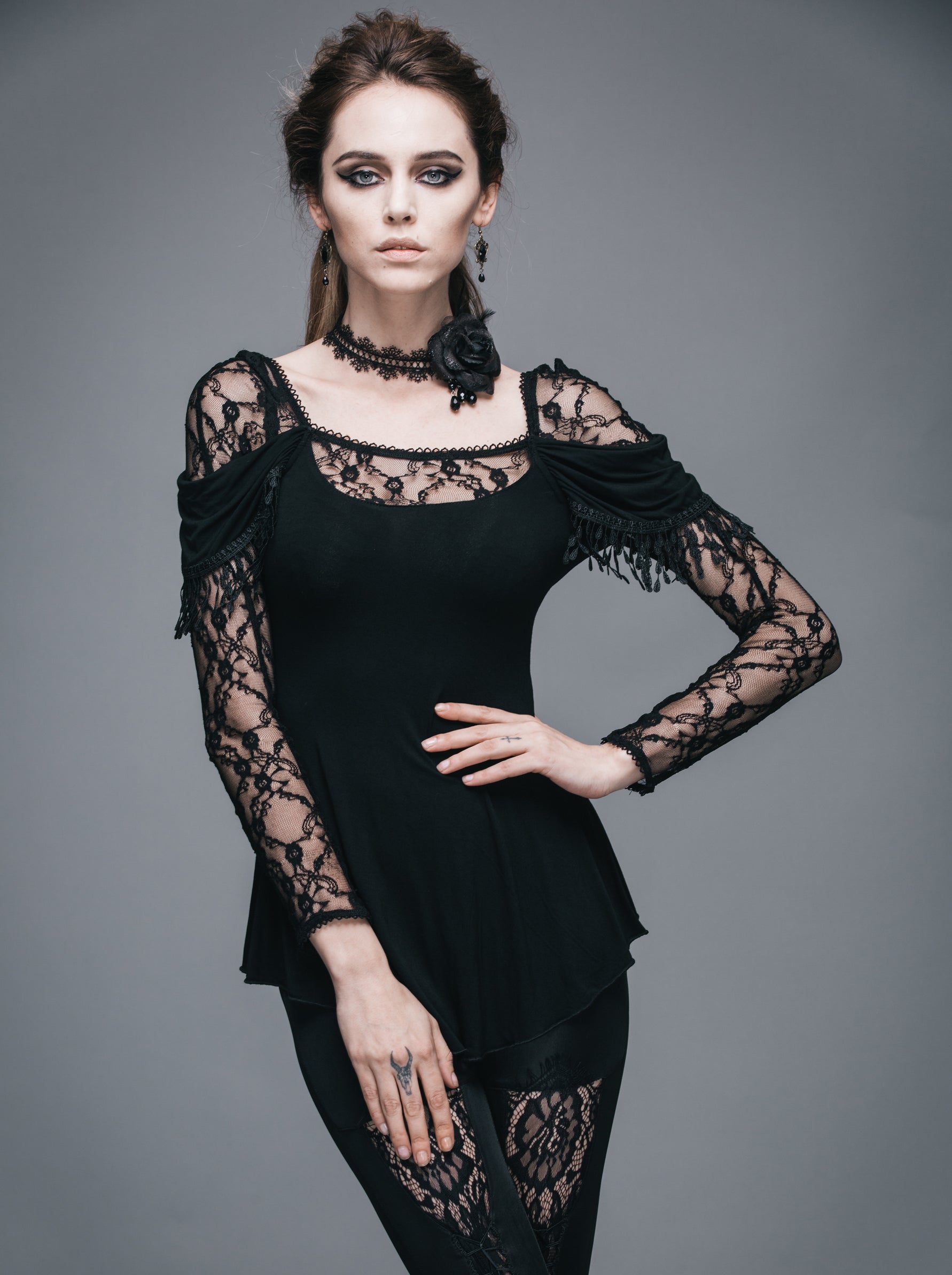 The Lace of Romance Top - Goth Mall