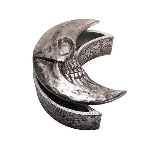 Skull Moon Box - Silver - Goth Mall