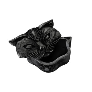 Sacred Cat Trinket Dish - Black - Goth Mall
