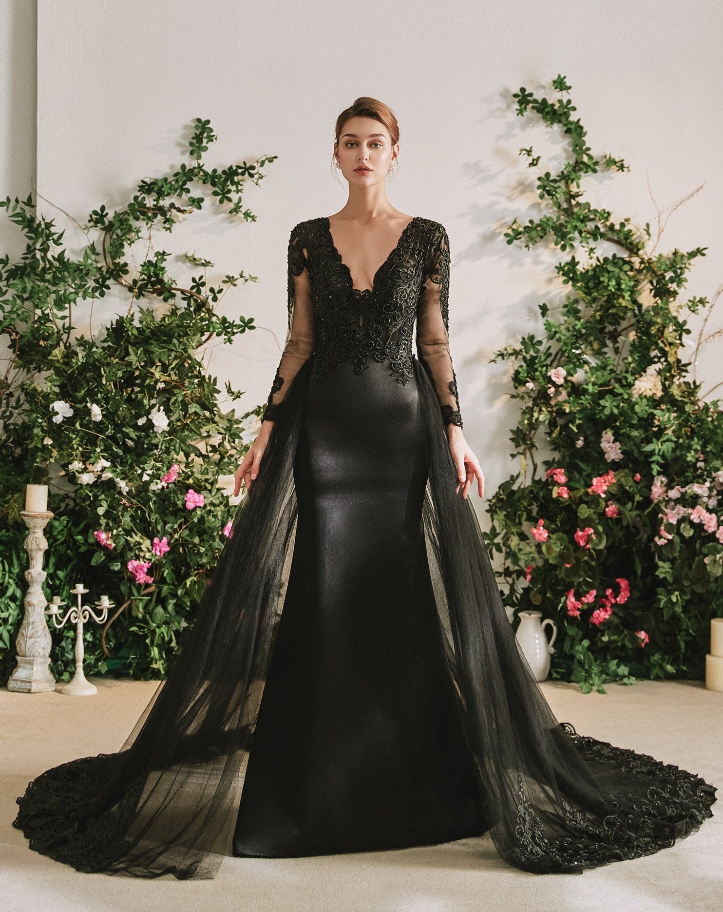 The Gothic Diva Black Wedding Dress 16W The Gothic Diva Black Wedding Dress 16W