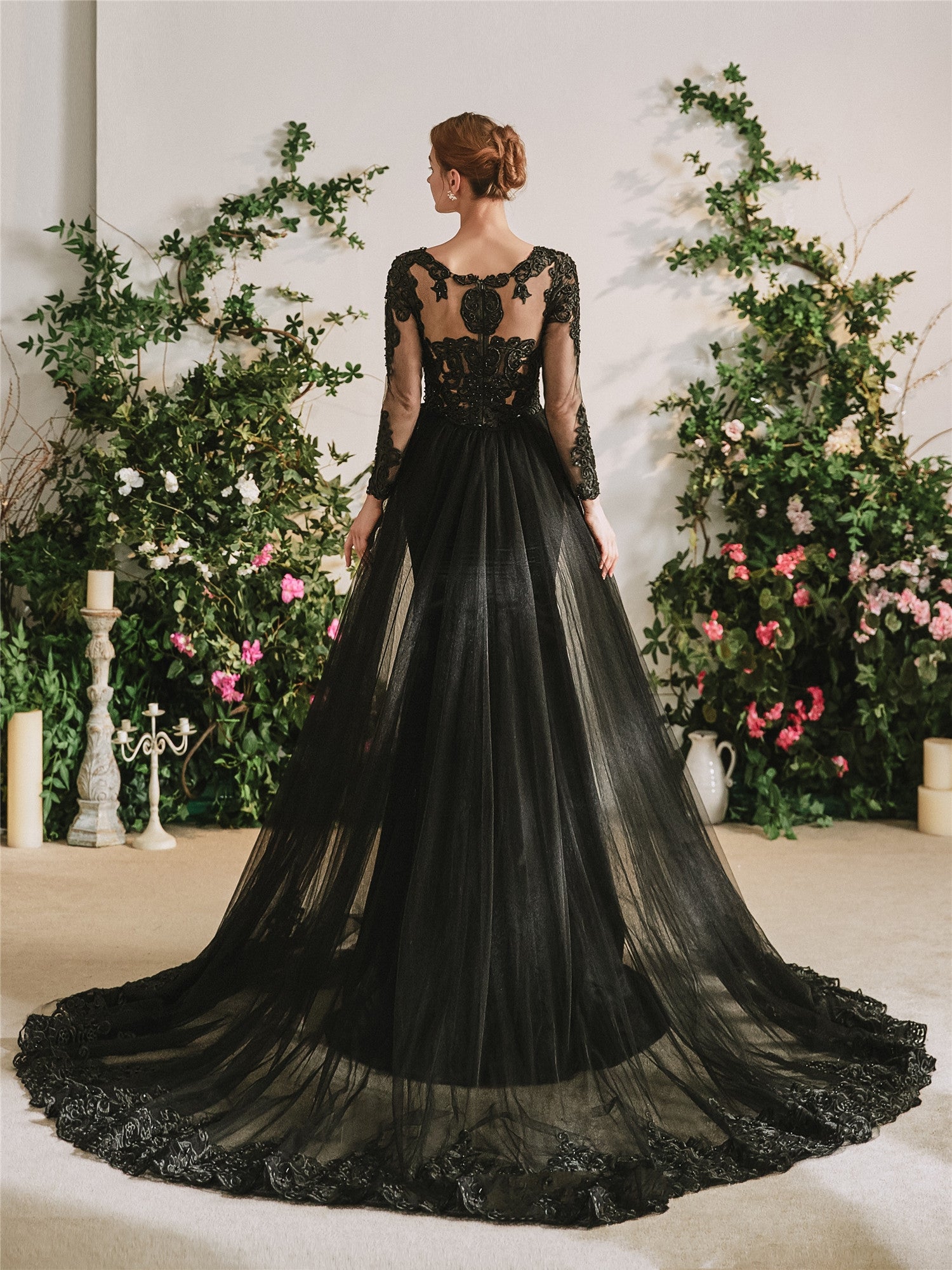 The Gothic Diva Black Wedding Dress 16W The Gothic Diva Black Wedding Dress 16W