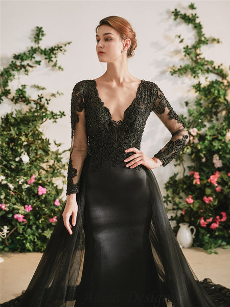 The Gothic Diva Black Wedding Dress | Goth Mall
