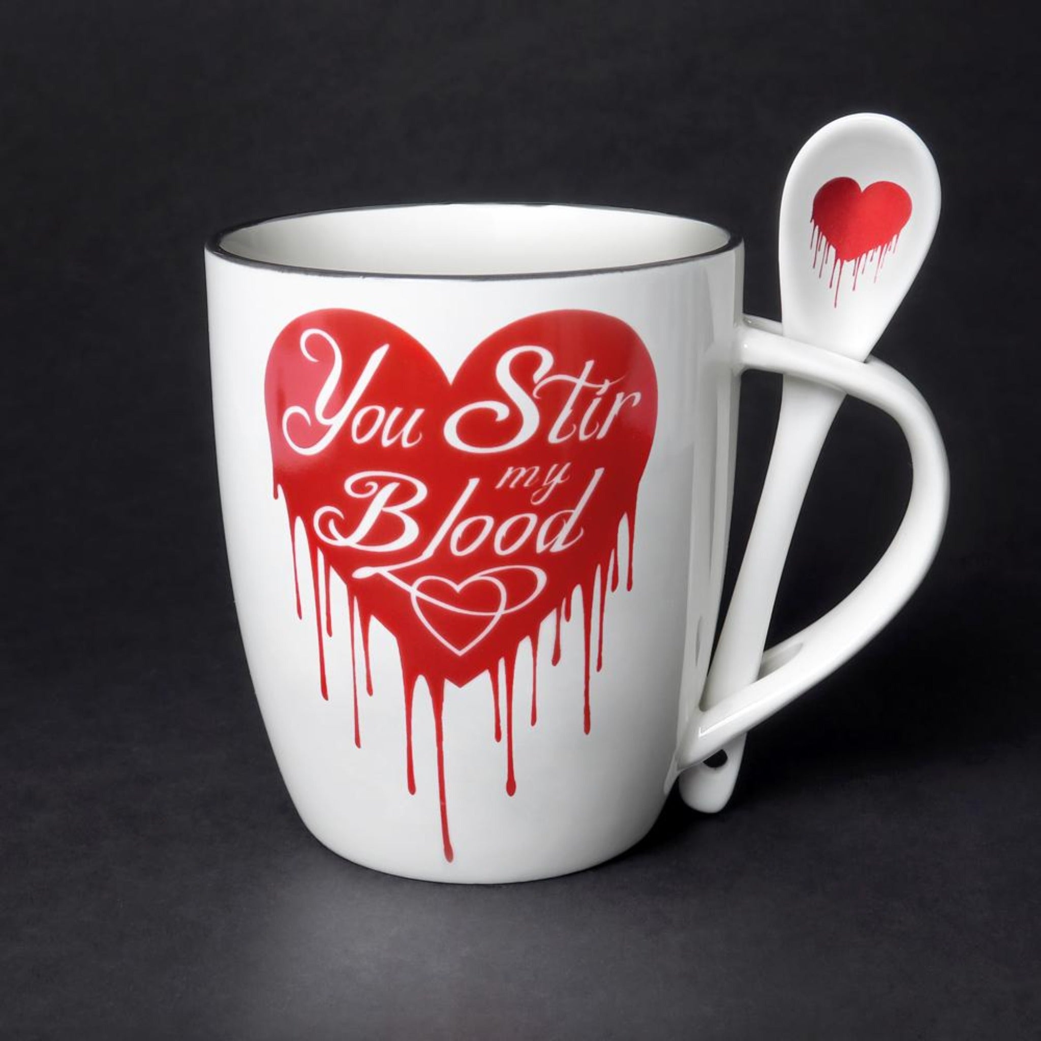 You Stir My Blood Mug & Spoon Set - Goth Mall