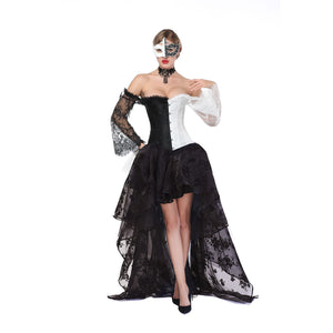 Masquerade Queen Dress Black & White / M Masquerade Queen Dress Black & White / M