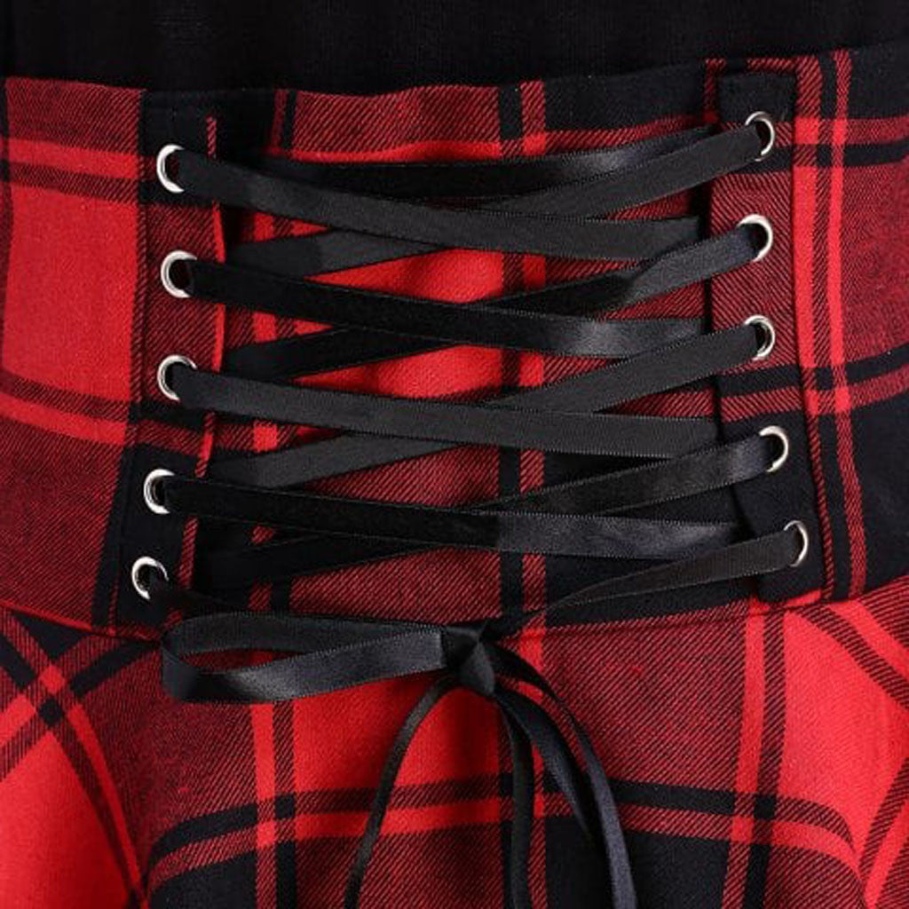 The Tartan Corset Dress - Goth Mall