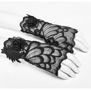 Aerial Feathers Gloves - Goth Mall