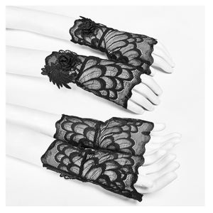 Aerial Feathers Gloves - Goth Mall