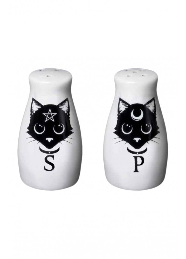 Black Cats Salt & Pepper Set - Goth Mall