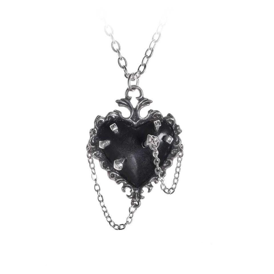 Witches Heart Pendant Necklace - Goth Mall