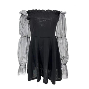 The Bubble Goth Mini Dress - Goth Mall