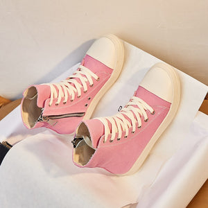 Pink Platform Sneakers - Goth Mall