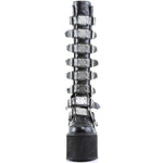 Demonia Swing 815 Goth Boots - Black Vegan Leather - Goth Mall