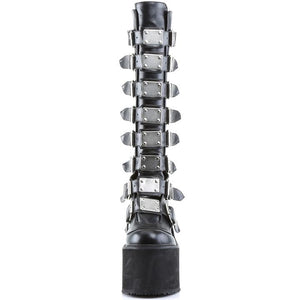 Demonia Swing 815 Goth Boots - Black Vegan Leather - Goth Mall