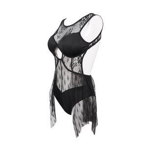The Louisa Lace Swimsuit - Goth Mall