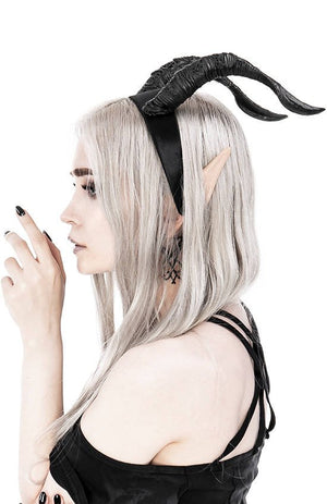 Gothic Tiefling Headpiece - Goth Mall