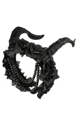 Beaded Tiefling Rose Crown - Goth Mall