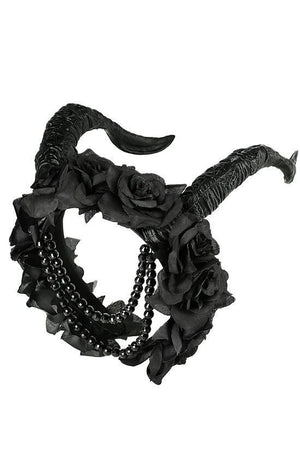 Beaded Tiefling Rose Crown - Goth Mall