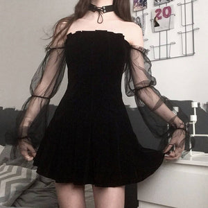 The Bubble Goth Mini Dress Goth Mall The Bubble Goth Mini Dress Goth Mall