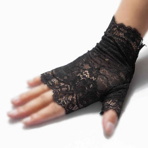 Lace Gothic Gloves - Goth Mall