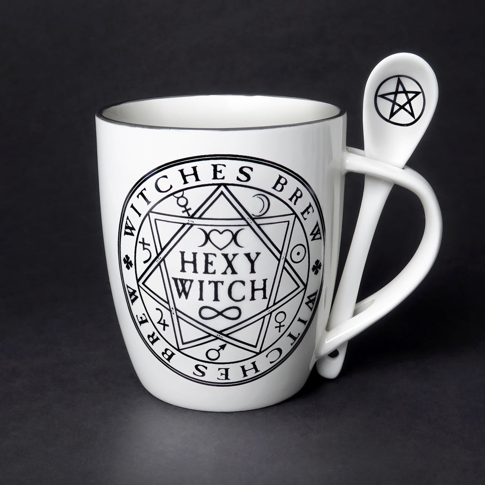 Hexy Witch Mug & Spoon Set - Goth Mall