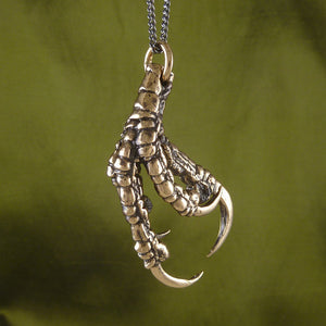 Bronze Crow Claw Necklace - Goth Mall