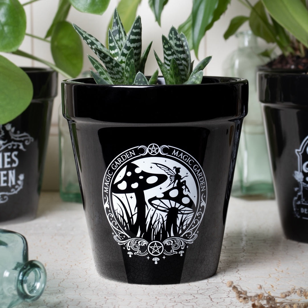witchy plant pots Magic Garden Plant Pot