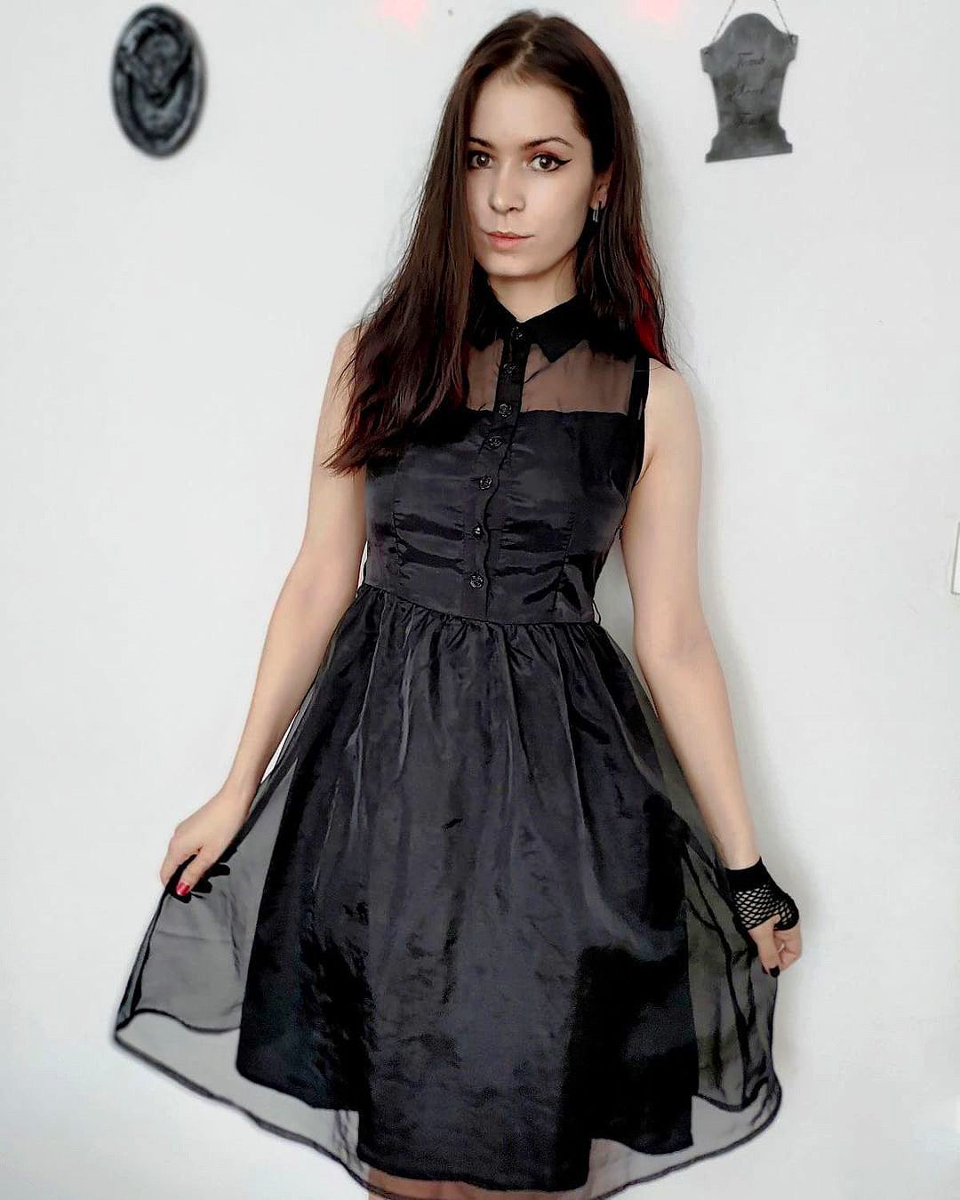 The Spooky Hepburn Dress Black / M The Spooky Hepburn Dress Black / M