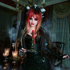 Goth Aesthetic Black Bustier Satin Top Vampire Outfit Dark Goth